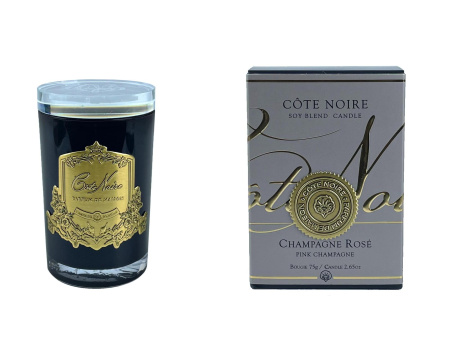 Аромасвеча "Розовое шампанское" 75гр золото Cote Noire