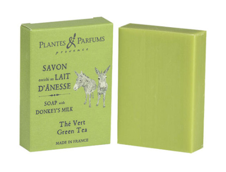 Мыло с ослиным молочком "Зеленый чай" 100 г Plantes et Parfums
