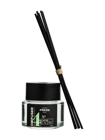 Аромадиффузор с палочками №4: бергамот, инжир, мускус, 100мл Press Gurwitz