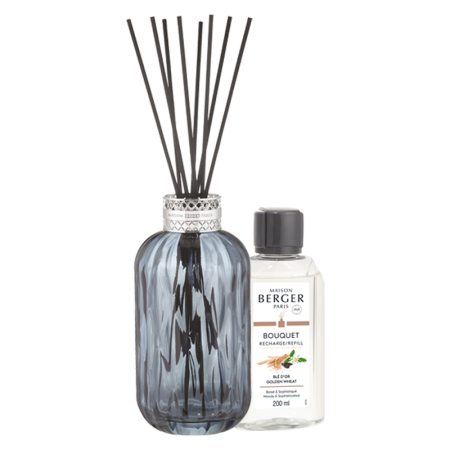 Аромадиффузор "Квинтэссенция" голубой с ароматом "Золотая Пшеница" 200мл Maison Berger