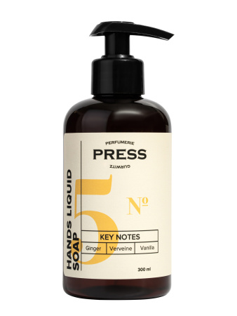 Жидкое мыло №5: Имбирь, Ваниль, Вербена 300мл Press Gurwitz