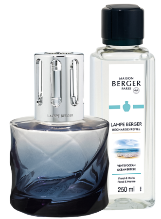 Набор с Лампой Берже "Спираль" ароматом "Океанский бриз" 250мл Maison Berger