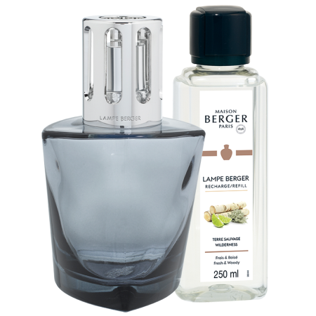 Набор с Лампой Берже "Терра" ароматом "Дикие Земли" 250мл Maison Berger