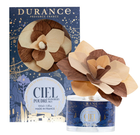 Аромадиффузор с цветком "Пудровое небо" 100мл Durance