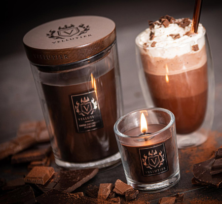 Аромасвеча "Швейцарский шоколадный фондан" 515гр Vellutier