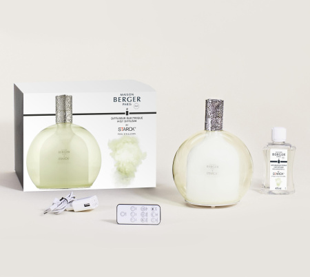 Аромалампа by Starck зеленая с ароматом Peau d'ailleurs 475мл Maison Berger