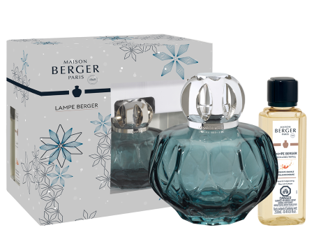 Набор с Лампой Берже "Розали" синий "Брызги шампанского" 250мл Maison Berger