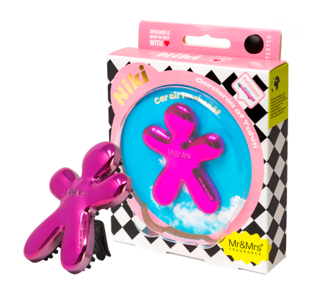 Ароматизатор для авто NIKI розовый "Гардения Таити" Mr&Mrs Fragrance