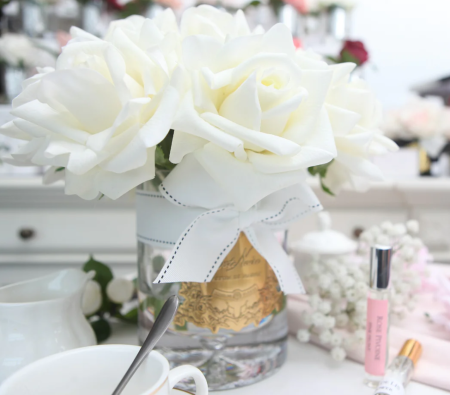 Большой аромабукет роз цвета шампань Cote Noire