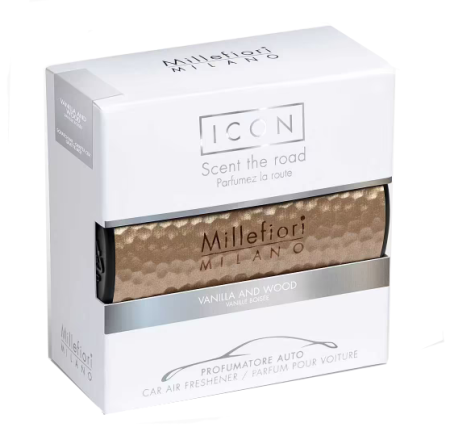 Ароматизатор в авто "Ваниль и дерево" ICON Тени металла