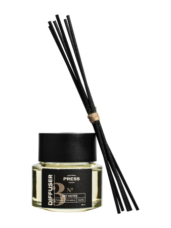 Аромадиффузор с палочками №3: табак, корица, ваниль, 100мл Press Gurwitz