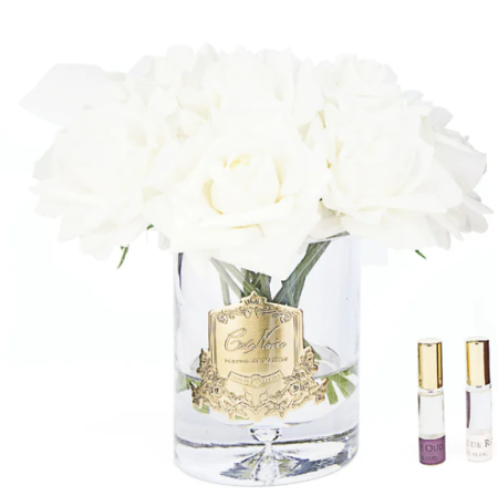 Большой аромабукет роз цвета шампань Cote Noire