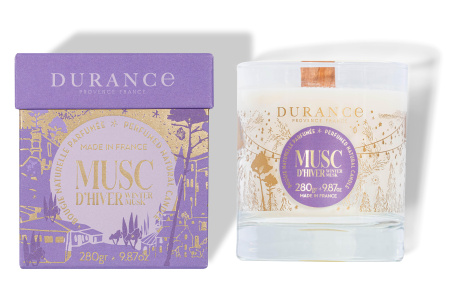 Аромасвеча "Зимний мускус" 280гр Durance