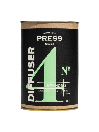 Аромадиффузор с палочками №4: бергамот, инжир, мускус, 100мл Press Gurwitz