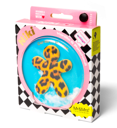 Аромаклипса для авто NIKI "Ваниль и пачули" леопард Mr&Mrs Fragrance