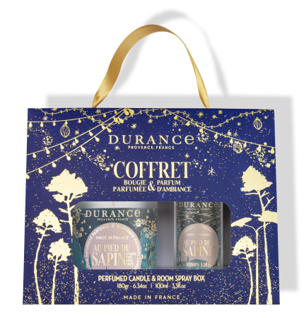 Подарочный набор (свеча и спрей) "Под елью" Durance