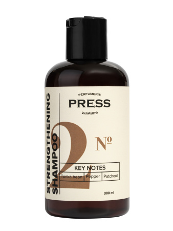 Шампунь для волос №2: Бобы тонка, Черный перец, Пачули 300мл Press Gurwitz
