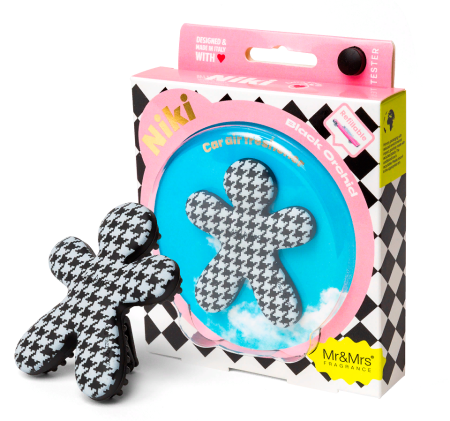 Ароматизатор для авто NIKI черно-белый "Черная орхидея" Mr&Mrs Fragrance