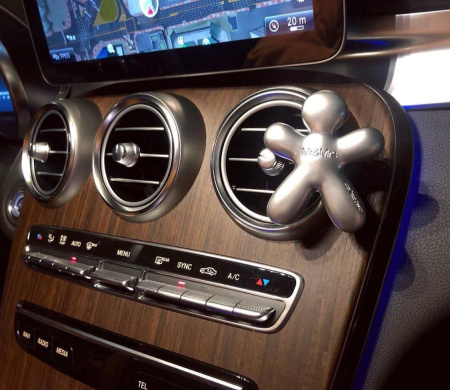 Ароматизатор для авто NIKI "Свежий воздух"серебряный Mr&Mrs Fragrance