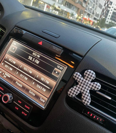 Ароматизатор для авто NIKI черно-белый "Черная орхидея" Mr&Mrs Fragrance