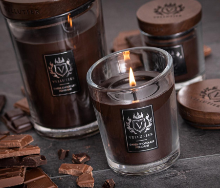 Аромасвеча "Швейцарский шоколадный фондан" 90гр Vellutier