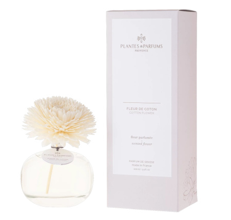 Аромадиффузор с цветком "Цветок хлопка" 100мл Plantes et Parfums