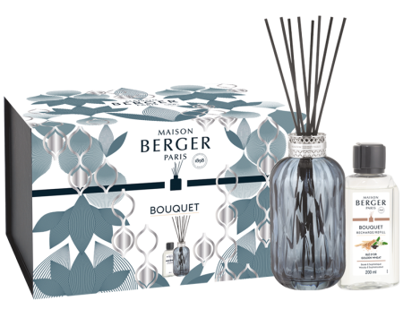 Аромадиффузор "Квинтэссенция" голубой с ароматом "Золотая Пшеница" 200мл Maison Berger