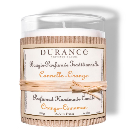 Аромасвеча "Апельсин с корицей" 180гр Durance