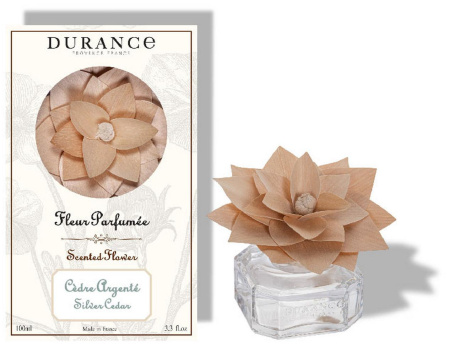 Аромадиффузор с цветком "Серебряный кедр" 100мл Durance