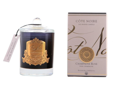 Аромасвеча "Розовое шампанское" золото 185гр Cote Noire