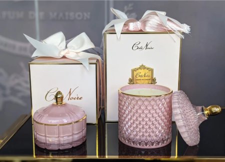 Аромасвеча Grand Pink Art Deco "Розовое шампанское" 500гр Cote Noire