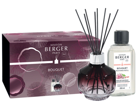 Аромадиффузор "Молекула" в сливовом с ароматом "В тени магнолии" 200мл Maison Berger