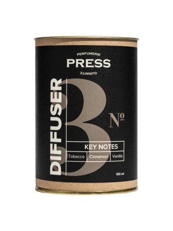 Аромадиффузор с палочками №3: табак, корица, ваниль, 100мл Press Gurwitz