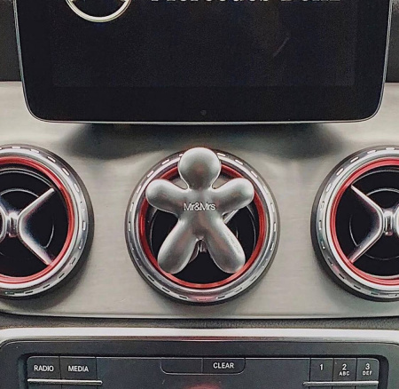 Ароматизатор для авто NIKI "Свежий воздух"серебряный Mr&Mrs Fragrance