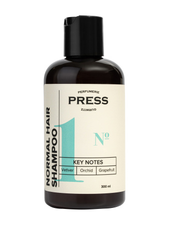 Шампунь для волос №1: Ветивер, Орхидея, Грейпфрут 300мл Press Gurwitz