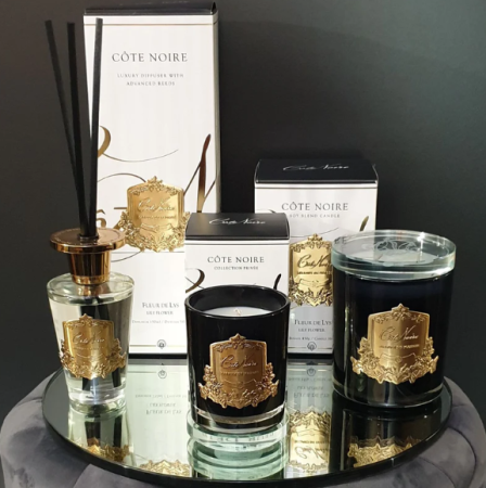 Аромадиффузор "Цветы лилии" 150мл золото Cote Noire