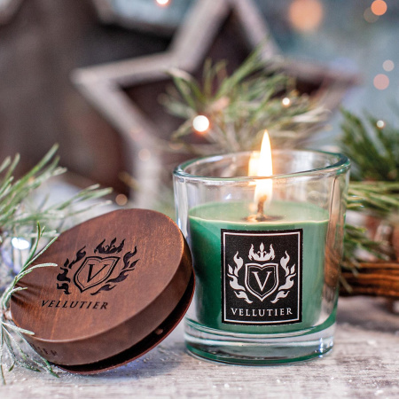 Аромасвеча "Сибирский сосновый лес" 90гр Vellutier