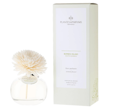 Аромадиффузор с цветком "Белый бамбук" 100мл Plantes et Parfums