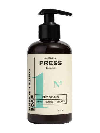 Жидкое мыло №1: Ветивер, Орхидея, Грейпфрут 300мл Press Gurwitz