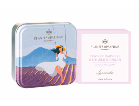 Мыло "Лаванда" в коробочке «Качели» 100г Plantes et Parfums