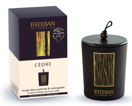 Аромасвеча с крышкой "Кедр" 170гр Esteban Parfums