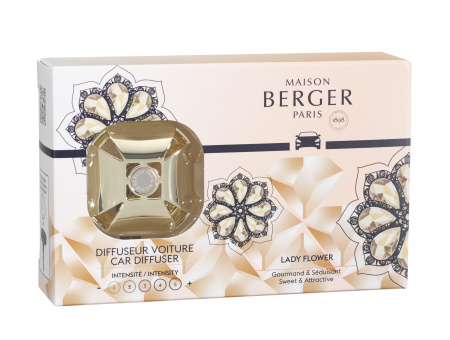 Ароматизатор для авто "Вечность" золотой с ароматом "Цветы для Леди" Maison Berger