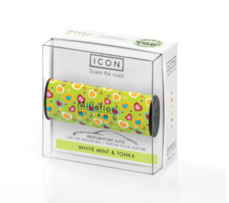 Ароматизатор в авто "Белая мята и тонка" ICON Millefiori Milano