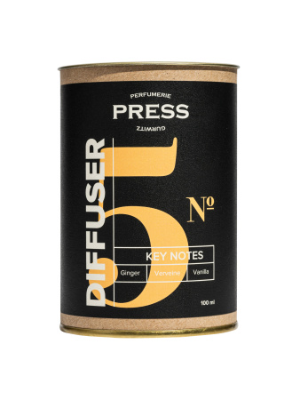 Аромадиффузор с палочками №5: имбирь, ваниль, вербена, 100мл Press Gurwitz