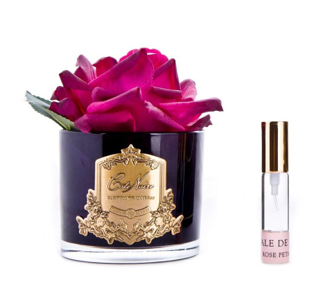 Ароматизированная роза красная в черной вазе Cote Noire