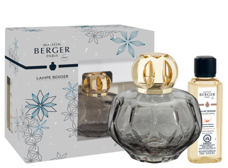 Набор с Лампой Берже "Розали" серый "Брызги шампанского" 250мл Maison Berger