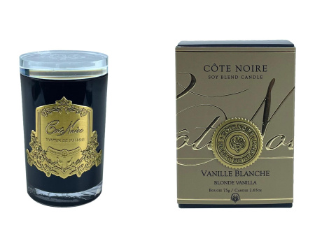 Аромасвеча "Белая ваниль" 75гр золото Cote Noire
