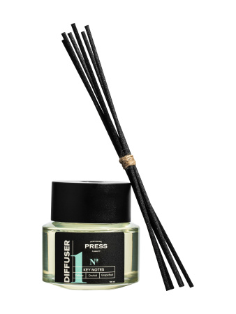 Аромадиффузор с палочками №1: ветивер, орхидея, грейпфрут, 100мл Press Gurwitz