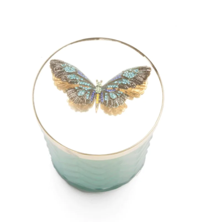 Набор "Лайм" свеча 600гр и платок (нефритовый) Cote Noire