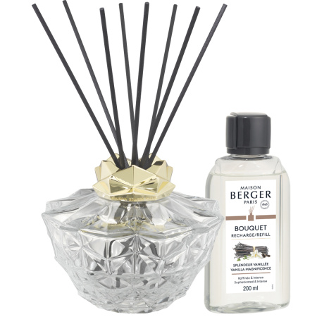 Аромадиффузор "Кали" прозрачный с ароматом "Ванильное Великолепие" 200мл Maison Berger